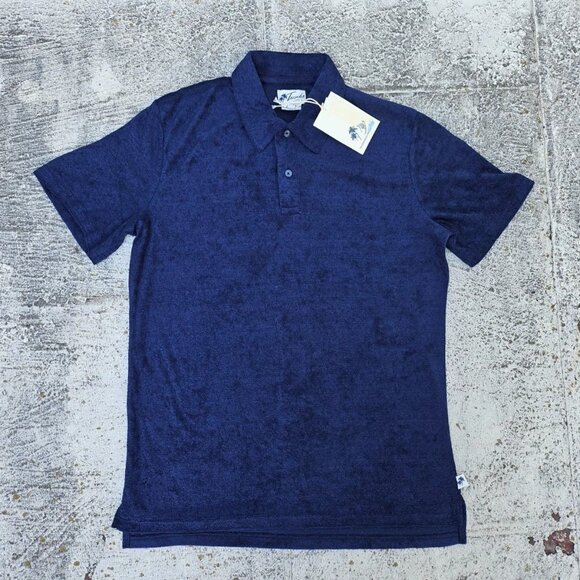 Trunks Surf Swim Co Men Polo Shirt Navy Blue Short Sleeve Size S - Picture 1 of 10